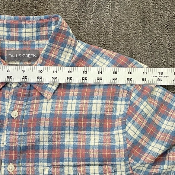Falls Creek Men's Shirt Size Small Short Sleeve Button Up Textured Plaid NWT - Picture 11 of 11